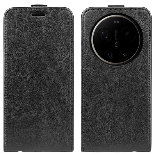 Xiaomi 17 Ultra Texture Vertical Flip Leather Wallet Case with Card Slot, PU TPU Shockproof Protective Cover, Anti-Drop Magnetic Folio Phone Case