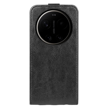 Xiaomi 17 Ultra Texture Vertical Flip Leather Wallet Case with Card Slot, PU TPU Shockproof Protective Cover, Anti-Drop Magnetic Folio Phone Case