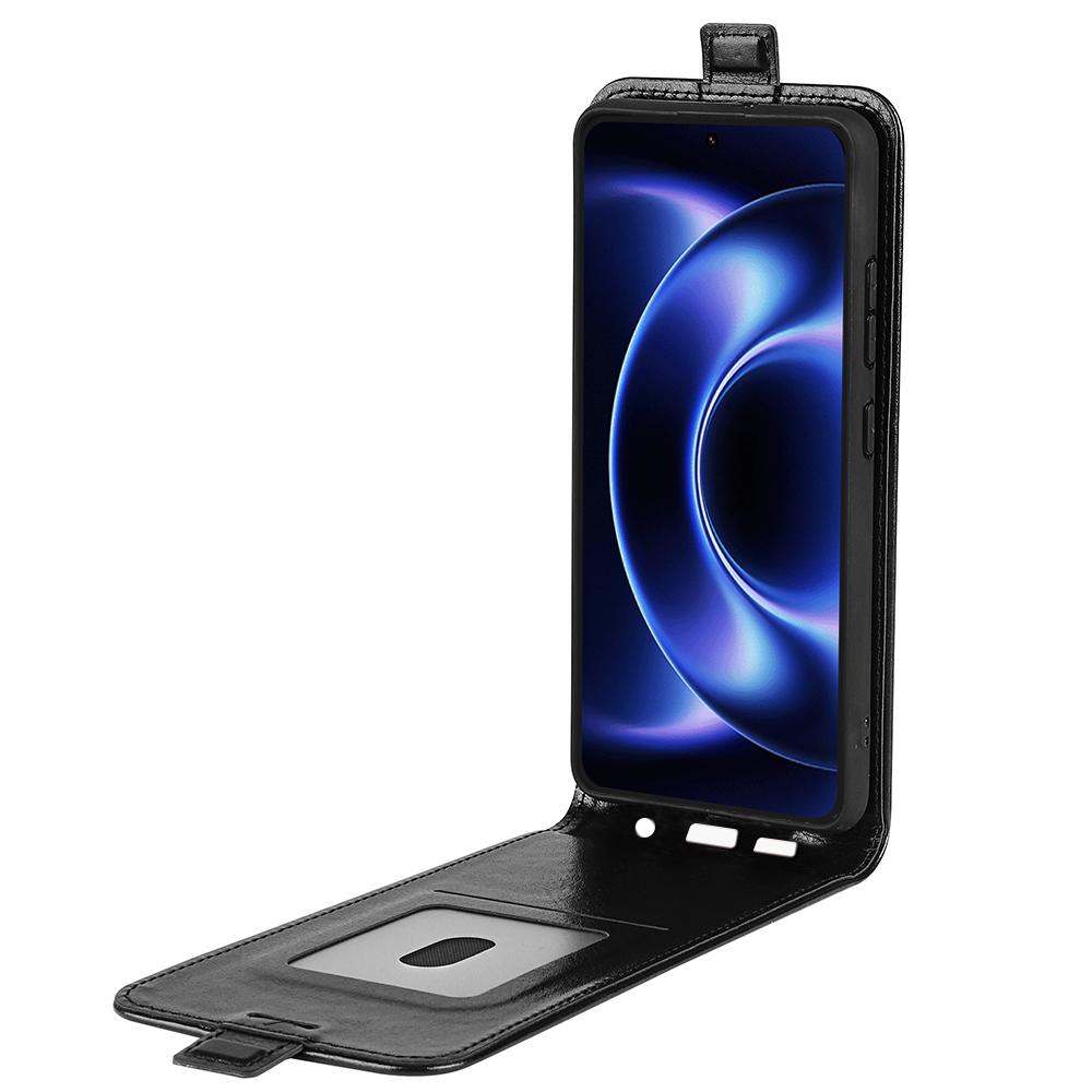 Xiaomi 17 Ultra Texture Vertical Flip Leather Wallet Case with Card Slot, PU TPU Shockproof Protective Cover, Anti-Drop Magnetic Folio Phone Case