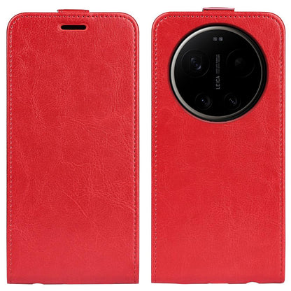 Xiaomi 17 Ultra Texture Vertical Flip Leather Wallet Case with Card Slot, PU TPU Shockproof Protective Cover, Anti-Drop Magnetic Folio Phone Case
