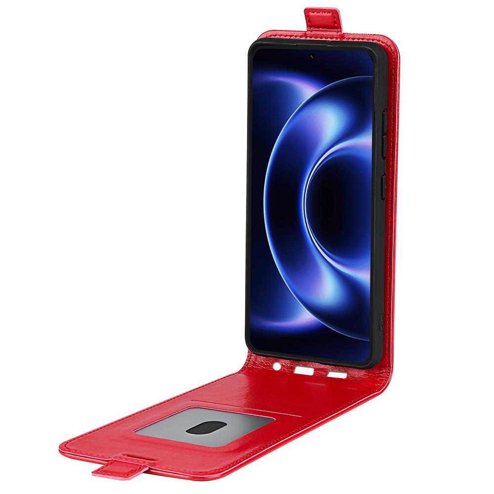 Xiaomi 17 Ultra Texture Vertical Flip Leather Wallet Case with Card Slot, PU TPU Shockproof Protective Cover, Anti-Drop Magnetic Folio Phone Case