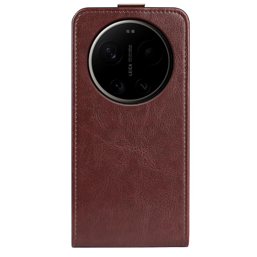 Xiaomi 17 Ultra Texture Vertical Flip Leather Wallet Case with Card Slot, PU TPU Shockproof Protective Cover, Anti-Drop Magnetic Folio Phone Case
