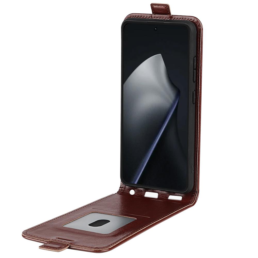 Xiaomi 17T Texture Vertical Flip Leather Wallet Case with Card Slot, PU TPU Shockproof Protective Cover, Anti-Drop Magnetic Folio Phone Case