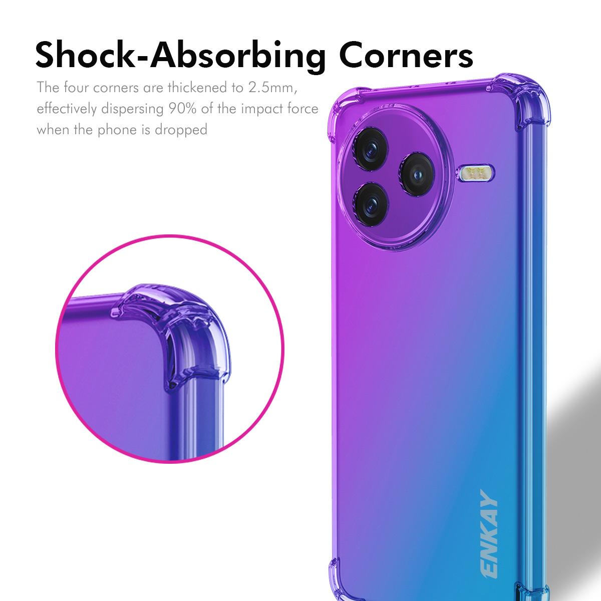 Xiaomi Redmi K80 Gradient Airbag TPU Phone Case Shockproof Slim Protective Cover