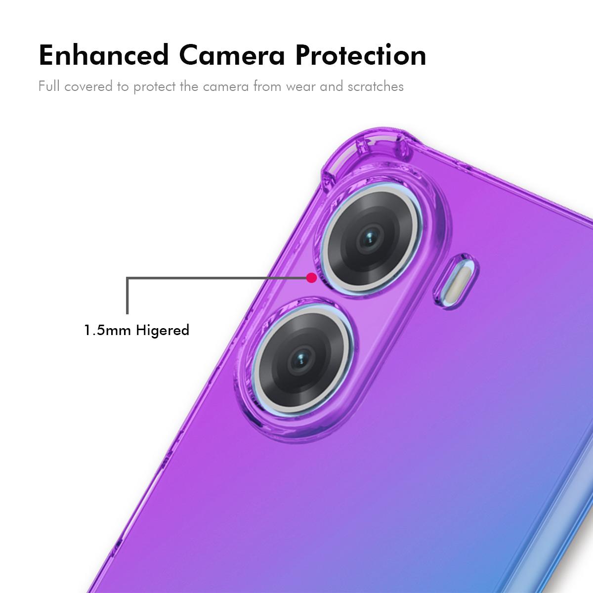 Xiaomi Poco X7 Pro Gradient Airbag TPU Phone Case Shockproof Slim Protective Cover