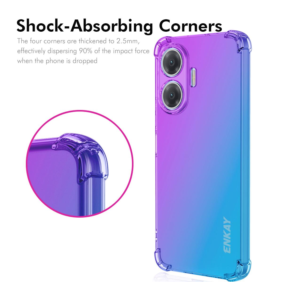 Xiaomi Redmi Turbo 4 Pro Gradient Airbag TPU Phone Case Shockproof Slim Protective Cover