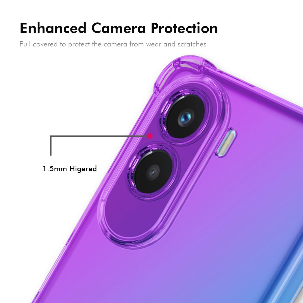 Xiaomi Poco M7 4G 169mm Gradient Airbag TPU Phone Case Shockproof Slim Protective Cover