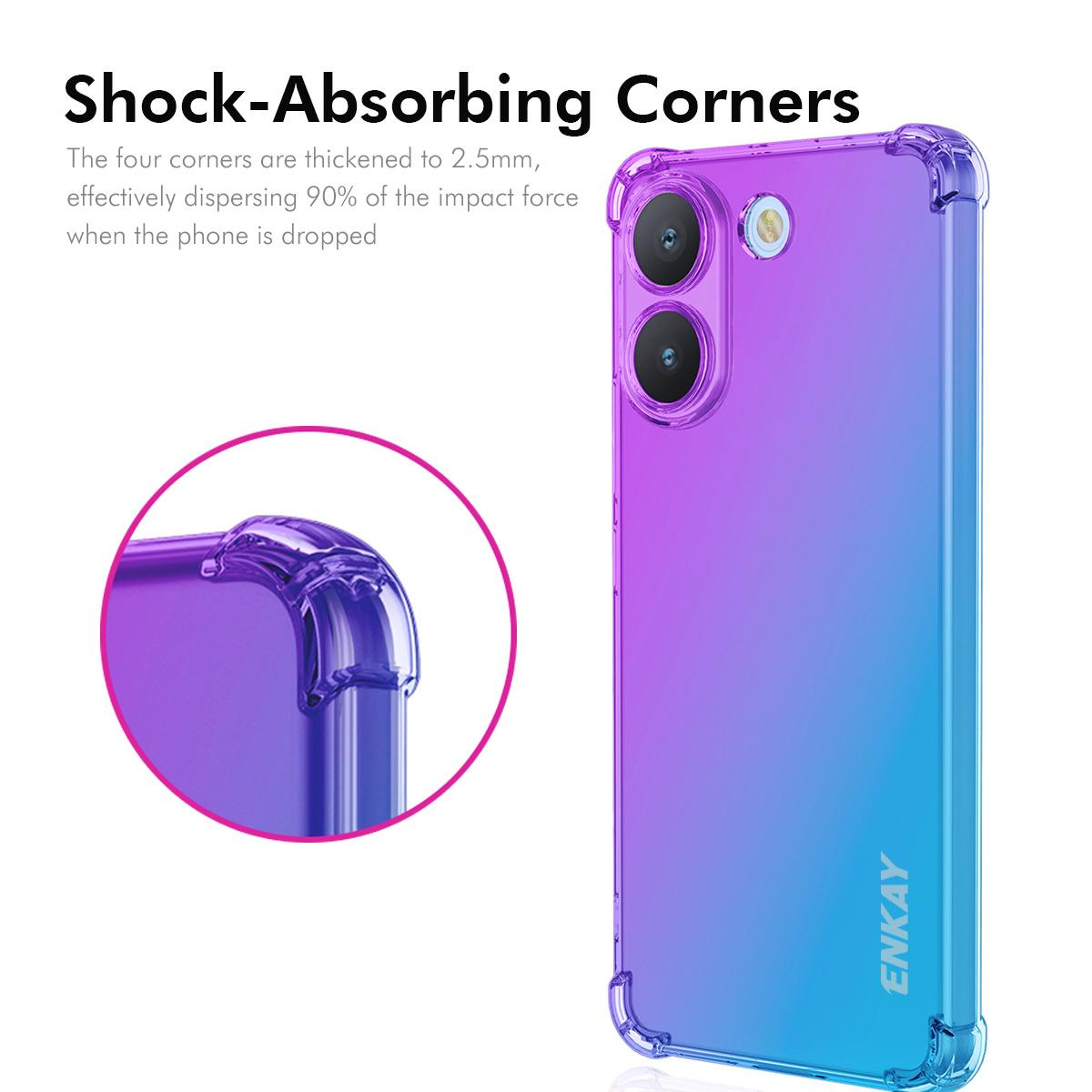 Xiaomi Poco X8 Pro Gradient Airbag TPU Phone Case Shockproof Slim Protective Cover