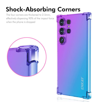 Samsung Galaxy S25 Ultra 5G Gradient Airbag TPU Phone Case Shockproof Slim Protective Cover