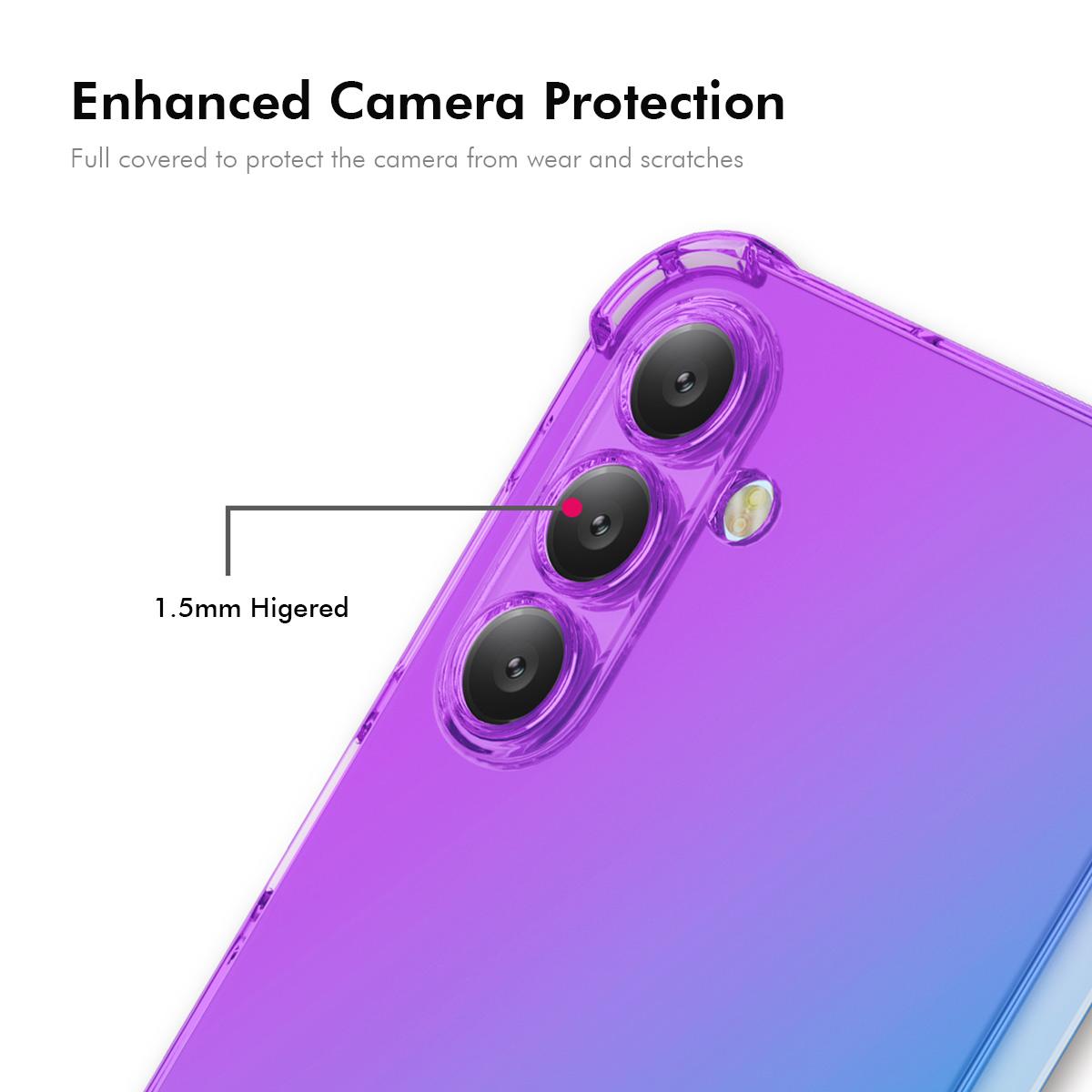 Samsung Galaxy S24 5G Gradient Airbag TPU Phone Case Shockproof Slim Protective Cover