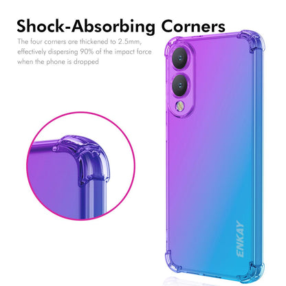 Samsung Galaxy S25 Edge 5G Gradient Airbag TPU Phone Case Shockproof Slim Protective Cover