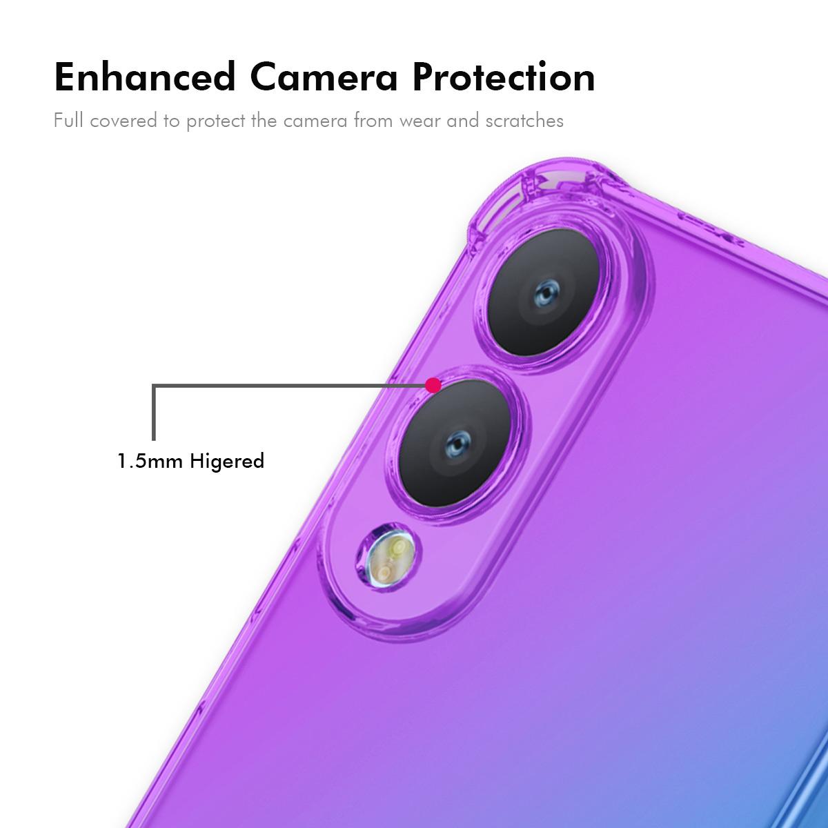 Samsung Galaxy S25 Edge 5G Gradient Airbag TPU Phone Case Shockproof Slim Protective Cover