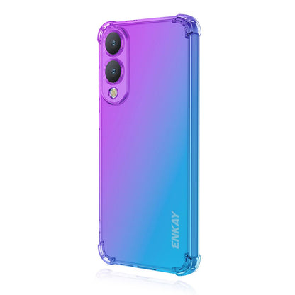 Samsung Galaxy S25 Edge 5G Gradient Airbag TPU Phone Case Shockproof Slim Protective Cover