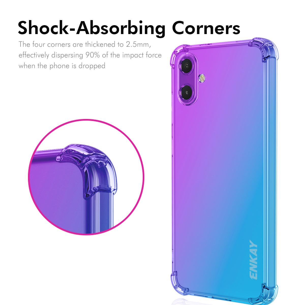 Samsung Galaxy F06 Gradient Airbag TPU Phone Case Shockproof Slim Protective Cover