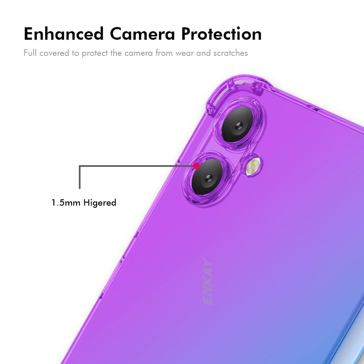 Samsung Galaxy A07 Gradient Airbag TPU Phone Case Shockproof Slim Protective Cover