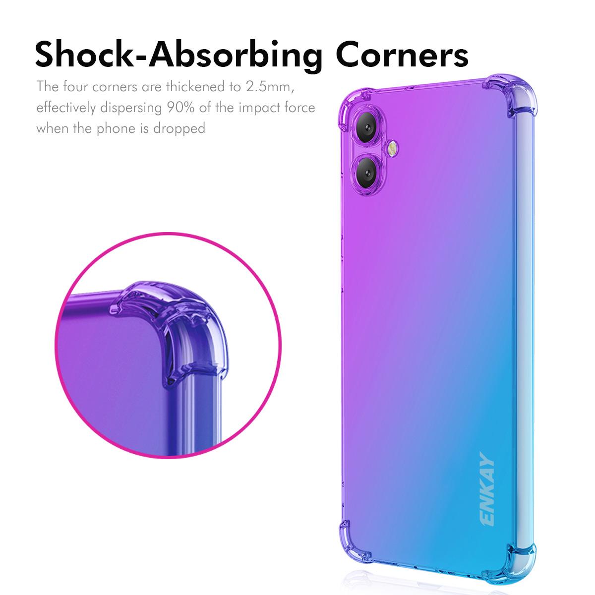 Samsung Galaxy A07 Gradient Airbag TPU Phone Case Shockproof Slim Protective Cover