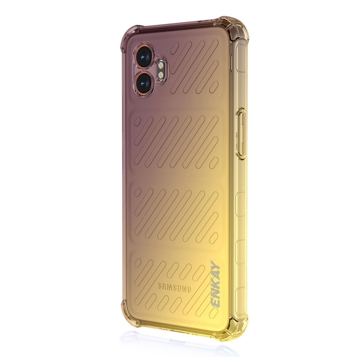 Samsung Galaxy Xcover7 Pro Gradient Airbag TPU Phone Case Shockproof Slim Protective Cover