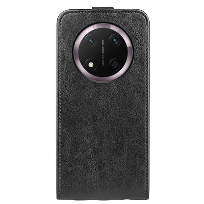 Honor X9c Texture Vertical Flip Leather Wallet Case with Card Slot, PU TPU Shockproof Protective Cover, Anti-Drop Magnetic Folio Phone Case