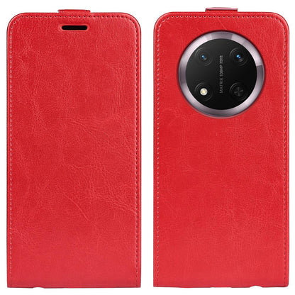 Honor X9c Texture Vertical Flip Leather Wallet Case with Card Slot, PU TPU Shockproof Protective Cover, Anti-Drop Magnetic Folio Phone Case