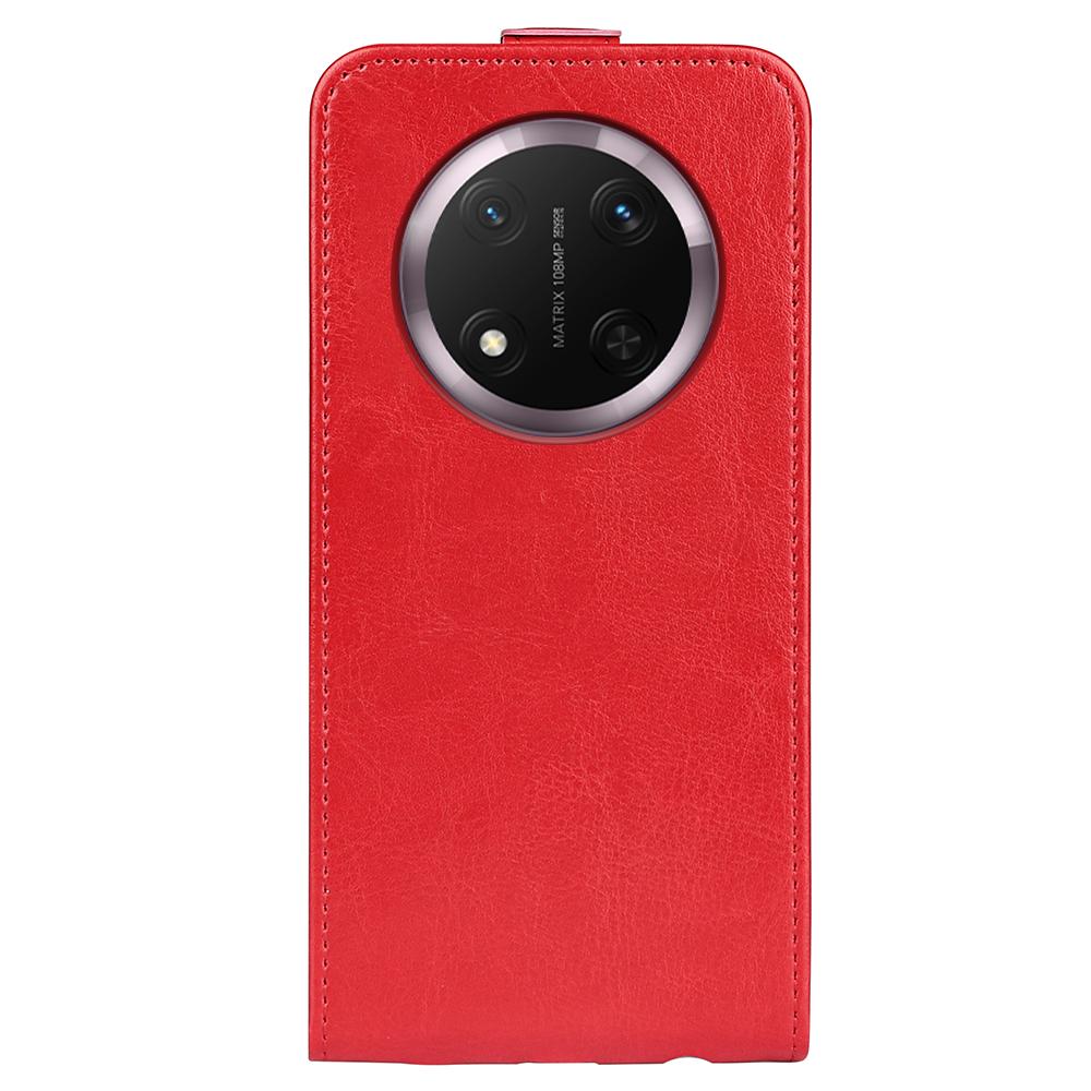 Honor X9c Texture Vertical Flip Leather Wallet Case with Card Slot, PU TPU Shockproof Protective Cover, Anti-Drop Magnetic Folio Phone Case