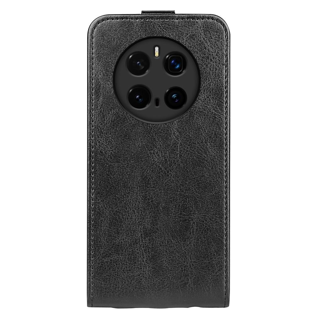Honor Magic7 Pro Texture Vertical Flip Leather Wallet Case with Card Slot, PU TPU Shockproof Protective Cover, Anti-Drop Magnetic Folio Phone Case