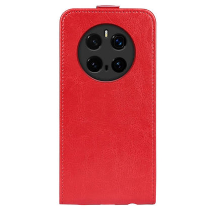 Honor Magic7 Pro Texture Vertical Flip Leather Wallet Case with Card Slot, PU TPU Shockproof Protective Cover, Anti-Drop Magnetic Folio Phone Case