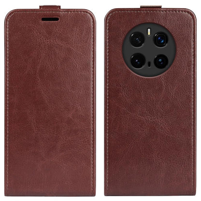Honor Magic7 Pro Texture Vertical Flip Leather Wallet Case with Card Slot, PU TPU Shockproof Protective Cover, Anti-Drop Magnetic Folio Phone Case