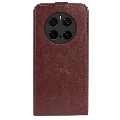 Honor Magic7 Pro Texture Vertical Flip Leather Wallet Case with Card Slot, PU TPU Shockproof Protective Cover, Anti-Drop Magnetic Folio Phone Case