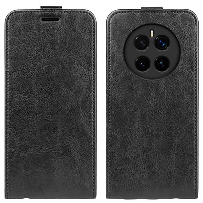 Honor Magic7 5G Texture Vertical Flip Leather Wallet Case with Card Slot, PU TPU Shockproof Protective Cover, Anti-Drop Magnetic Folio Phone Case