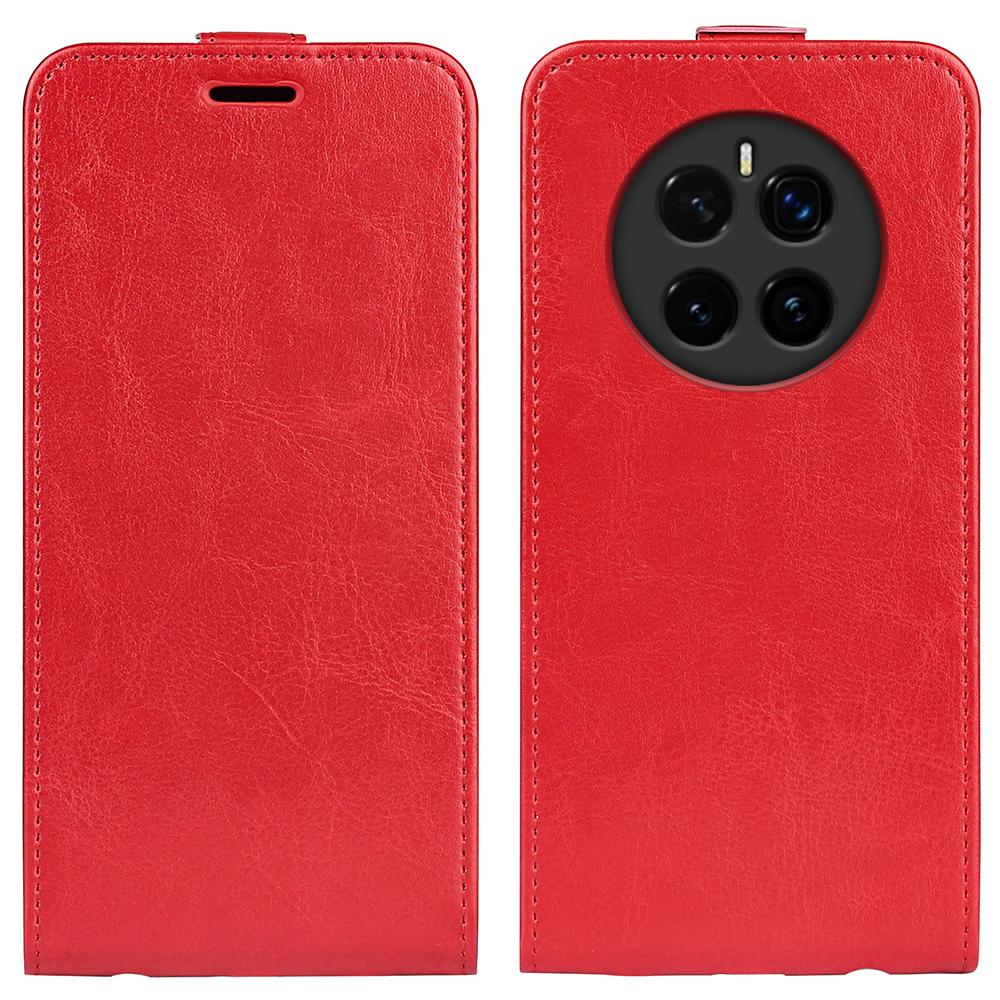 Honor Magic7 5G Texture Vertical Flip Leather Wallet Case with Card Slot, PU TPU Shockproof Protective Cover, Anti-Drop Magnetic Folio Phone Case