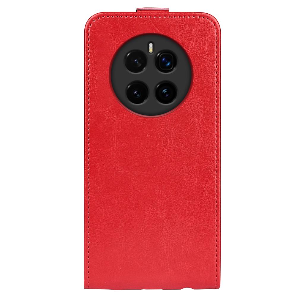 Honor Magic7 5G Texture Vertical Flip Leather Wallet Case with Card Slot, PU TPU Shockproof Protective Cover, Anti-Drop Magnetic Folio Phone Case