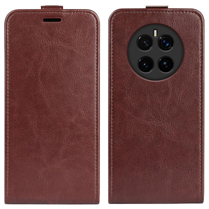 Honor Magic7 5G Texture Vertical Flip Leather Wallet Case with Card Slot, PU TPU Shockproof Protective Cover, Anti-Drop Magnetic Folio Phone Case