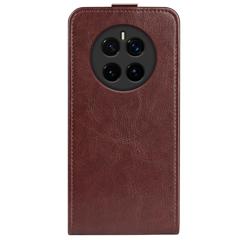 Honor Magic7 5G Texture Vertical Flip Leather Wallet Case with Card Slot, PU TPU Shockproof Protective Cover, Anti-Drop Magnetic Folio Phone Case