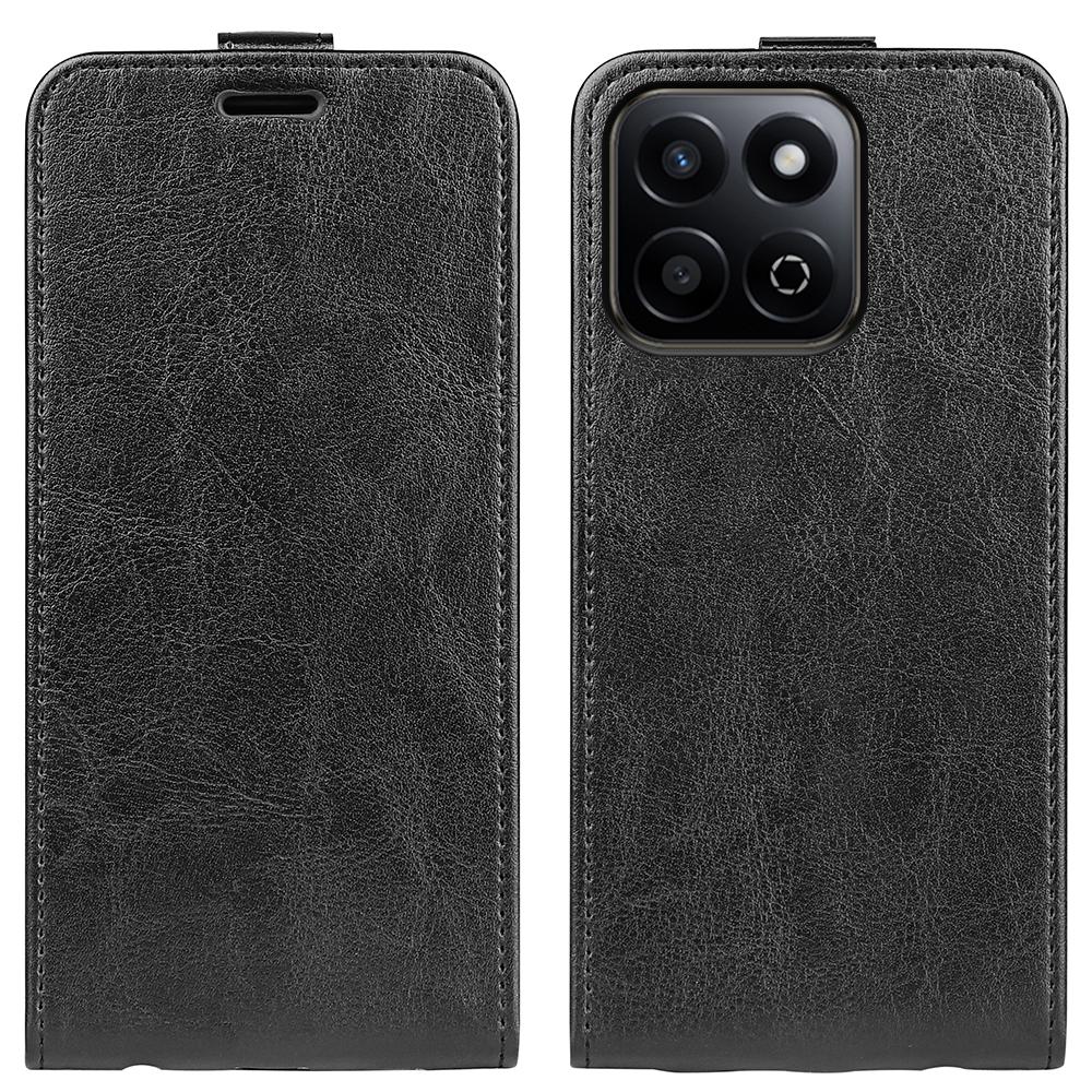 Honor 200 Smart Texture Vertical Flip Leather Wallet Case with Card Slot, PU TPU Shockproof Protective Cover, Anti-Drop Magnetic Folio Phone Case