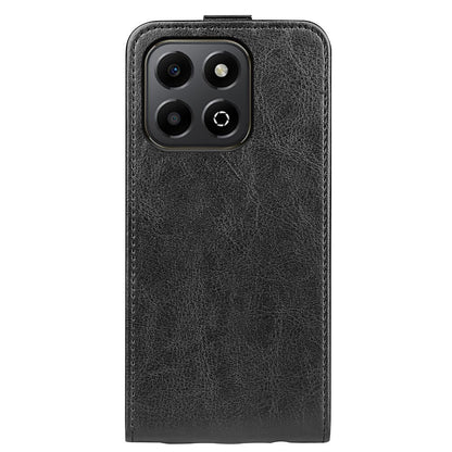 Honor X6b Texture Vertical Flip Leather Wallet Case with Card Slot, PU TPU Shockproof Protective Cover, Anti-Drop Magnetic Folio Phone Case