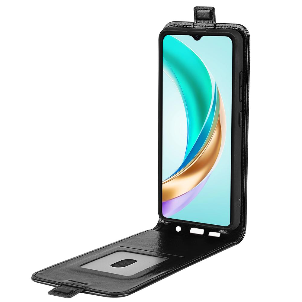 Honor X6b Texture Vertical Flip Leather Wallet Case with Card Slot, PU TPU Shockproof Protective Cover, Anti-Drop Magnetic Folio Phone Case