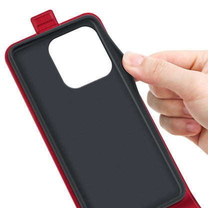 Honor X6b Texture Vertical Flip Leather Wallet Case with Card Slot, PU TPU Shockproof Protective Cover, Anti-Drop Magnetic Folio Phone Case