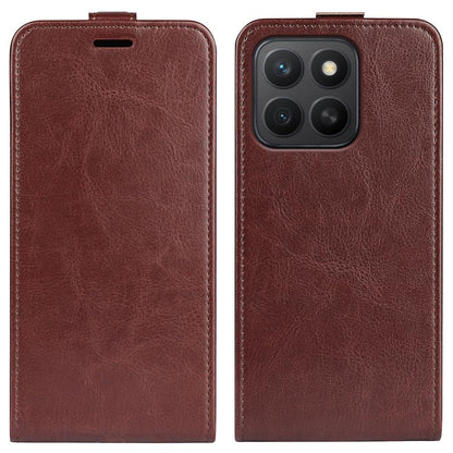 Honor X8c 4G Texture Vertical Flip Leather Wallet Case with Card Slot, PU TPU Shockproof Protective Cover, Anti-Drop Magnetic Folio Phone Case