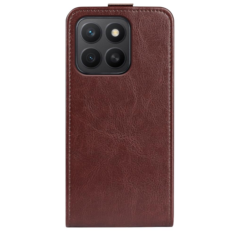 Honor X8c 4G Texture Vertical Flip Leather Wallet Case with Card Slot, PU TPU Shockproof Protective Cover, Anti-Drop Magnetic Folio Phone Case