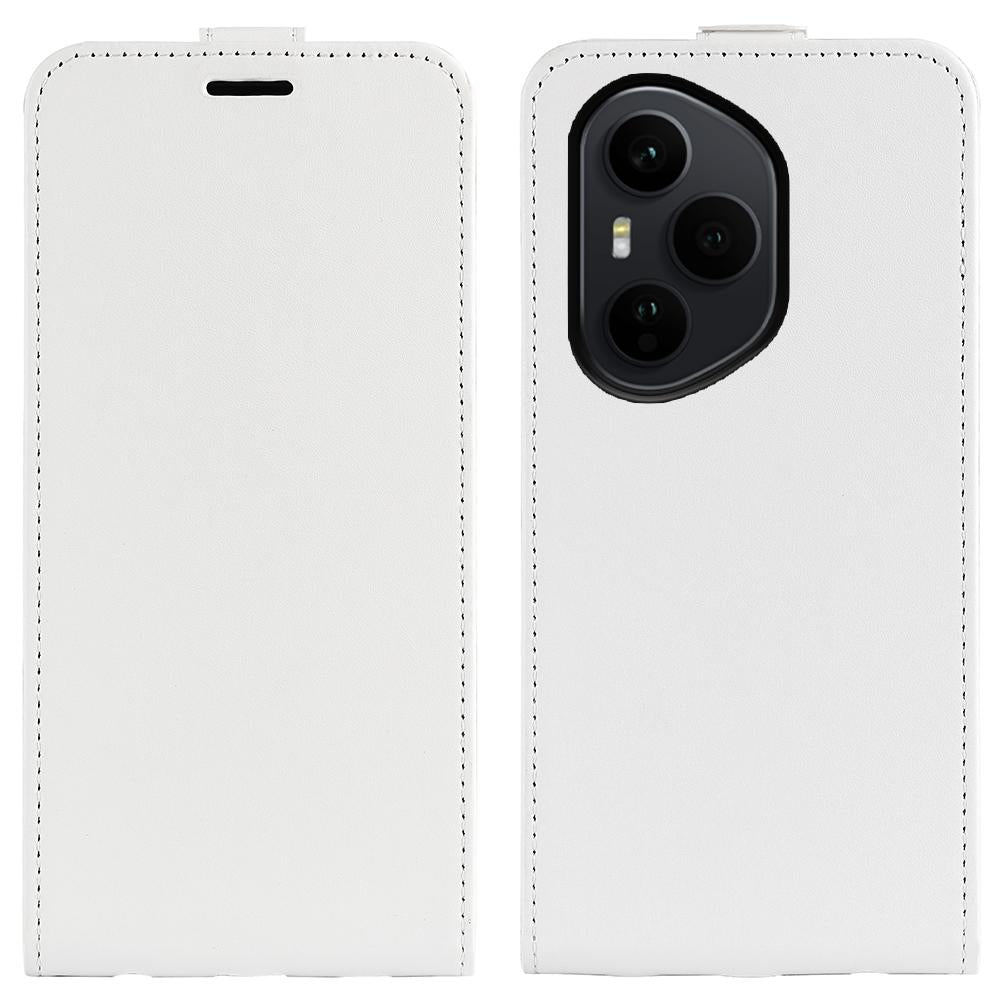 Honor 400 Pro 160.8mm Texture Vertical Flip Leather Wallet Case with Card Slot, PU TPU Shockproof Protective Cover, Anti-Drop Magnetic Folio Phone Case