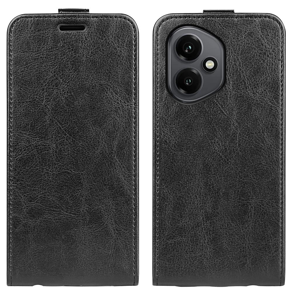 Honor 400 156.5mm Texture Vertical Flip Leather Wallet Case with Card Slot, PU TPU Shockproof Protective Cover, Anti-Drop Magnetic Folio Phone Case