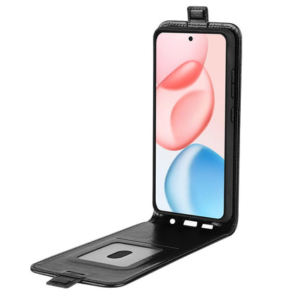 Honor 400 156.5mm Texture Vertical Flip Leather Wallet Case with Card Slot, PU TPU Shockproof Protective Cover, Anti-Drop Magnetic Folio Phone Case