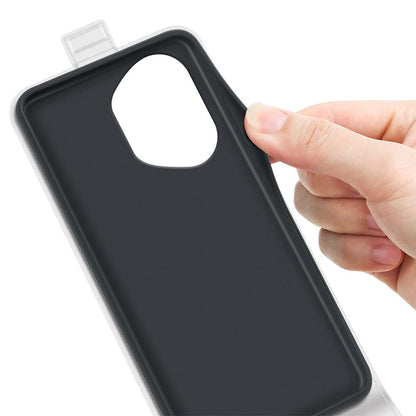 Honor 400 156.5mm Texture Vertical Flip Leather Wallet Case with Card Slot, PU TPU Shockproof Protective Cover, Anti-Drop Magnetic Folio Phone Case