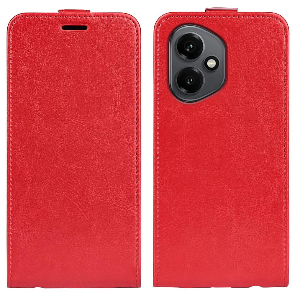 Honor 400 156.5mm Texture Vertical Flip Leather Wallet Case with Card Slot, PU TPU Shockproof Protective Cover, Anti-Drop Magnetic Folio Phone Case