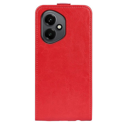 Honor 400 156.5mm Texture Vertical Flip Leather Wallet Case with Card Slot, PU TPU Shockproof Protective Cover, Anti-Drop Magnetic Folio Phone Case