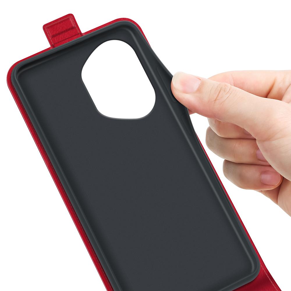 Honor 400 156.5mm Texture Vertical Flip Leather Wallet Case with Card Slot, PU TPU Shockproof Protective Cover, Anti-Drop Magnetic Folio Phone Case