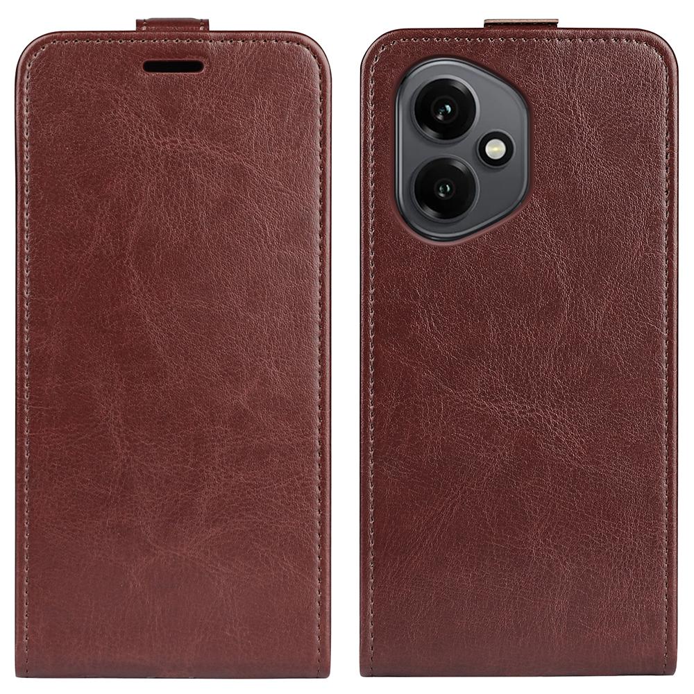 Honor 400 156.5mm Texture Vertical Flip Leather Wallet Case with Card Slot, PU TPU Shockproof Protective Cover, Anti-Drop Magnetic Folio Phone Case