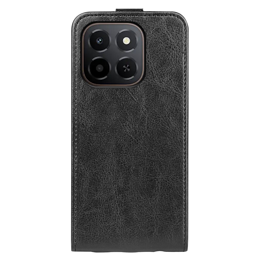 Honor X6c Texture Vertical Flip Leather Wallet Case with Card Slot, PU TPU Shockproof Protective Cover, Anti-Drop Magnetic Folio Phone Case