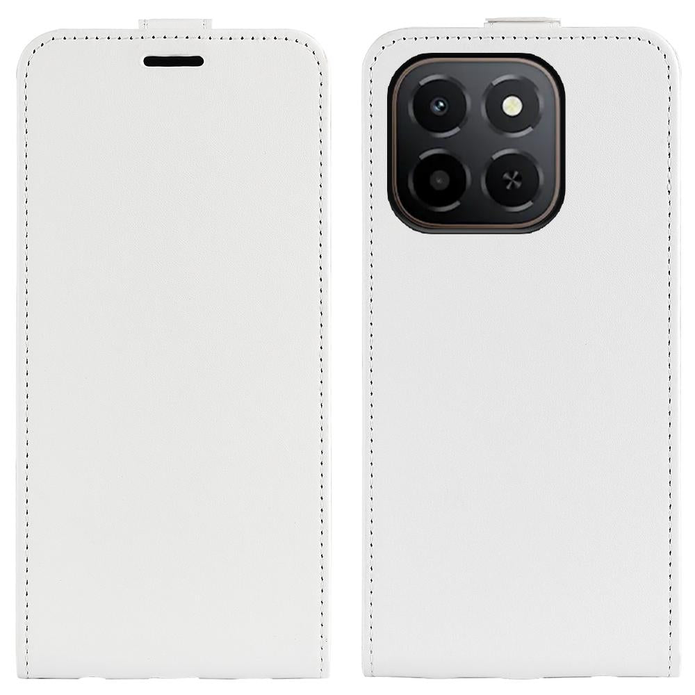 Honor X6c Texture Vertical Flip Leather Wallet Case with Card Slot, PU TPU Shockproof Protective Cover, Anti-Drop Magnetic Folio Phone Case