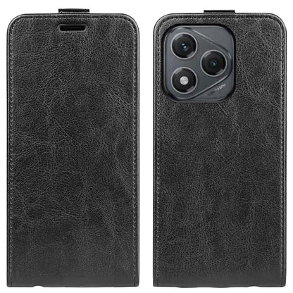 Honor 400 Smart 5G Texture Vertical Flip Leather Wallet Case with Card Slot, PU TPU Shockproof Protective Cover, Anti-Drop Magnetic Folio Phone Case